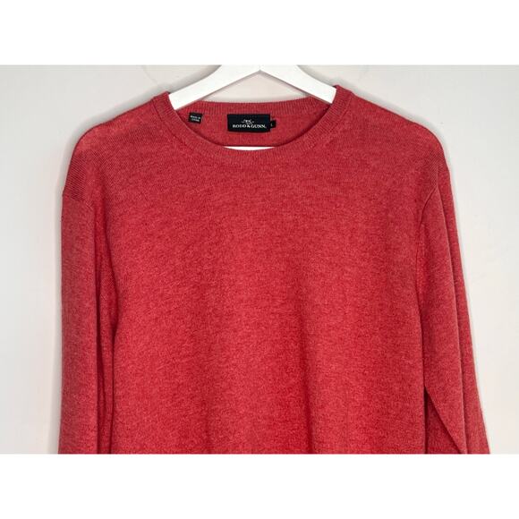 Rodd & Gunn Queenstown Optim Wool-Cashmere Pullover Sweater Dusty Rose Men's L - Picture 3 of 8